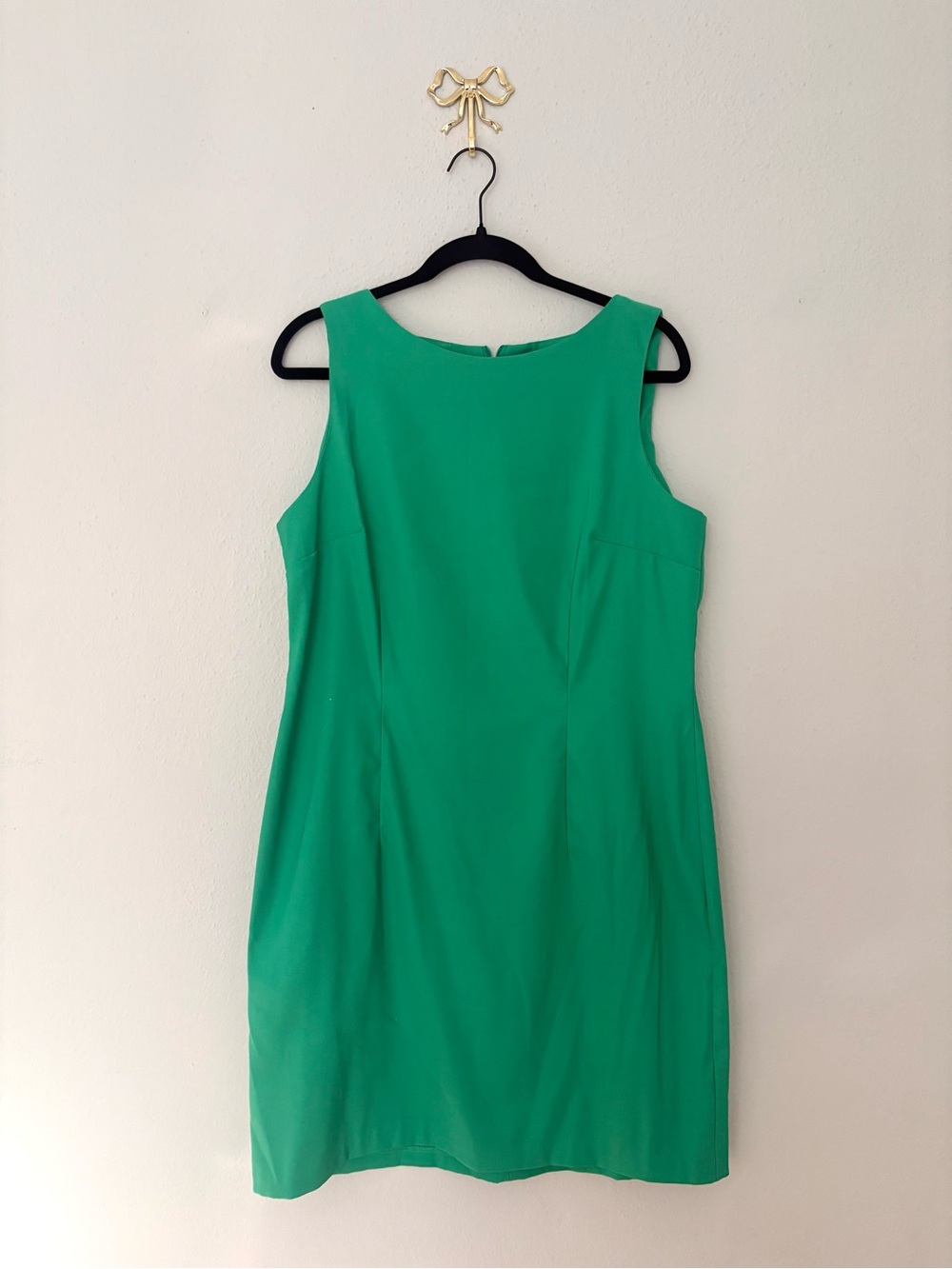 AB Studio Emerald Green Sleeveless Sheath Dress